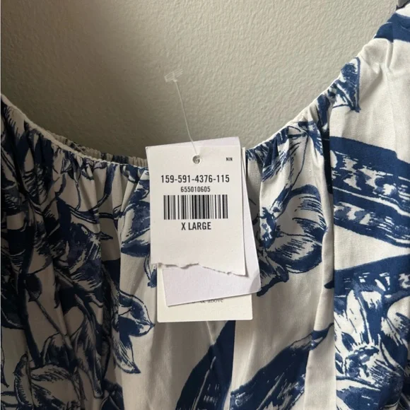 NWT Abercrombie & Fitch Emerson Poplin Puff Sleeve Mini, Size XL - Picture 8 of 10